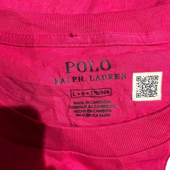 NWT! Polo Ralph Lauren pink graphic tee - Picture 3 of 8